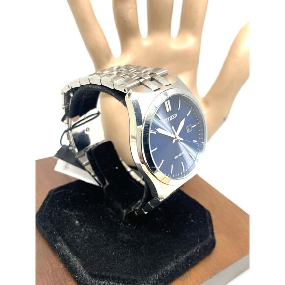 Citizen Men's Watch BM7330-59L Eco Drive Blue Dial Silver Stainless Steel 40mm - Picture 15 of 15